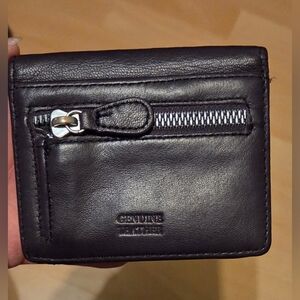 Genuine Leather Purple Tone Bifold Wallet 4.5x3.5"